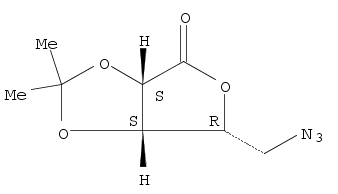 D-Lyxonic acid, 5-azido-5-deoxy-2,3-O-(1-methylethylidene)-, γ-lactone